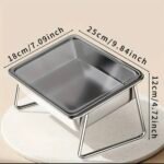 Comedero elevado de acero Inoxidable - Imagen 2